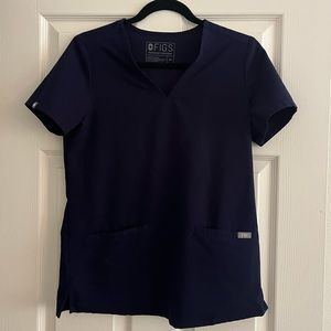 FIGS Navy Blue Scrub Top